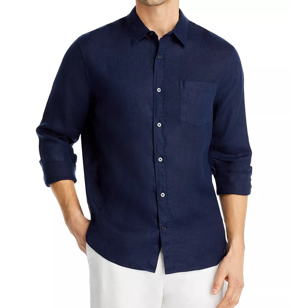 Vince 100% Linen Long Sleeve Shirt